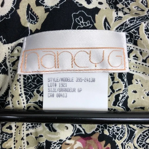 Vintage Floral Open Front Blazer Sz S - Picture 5 of 9